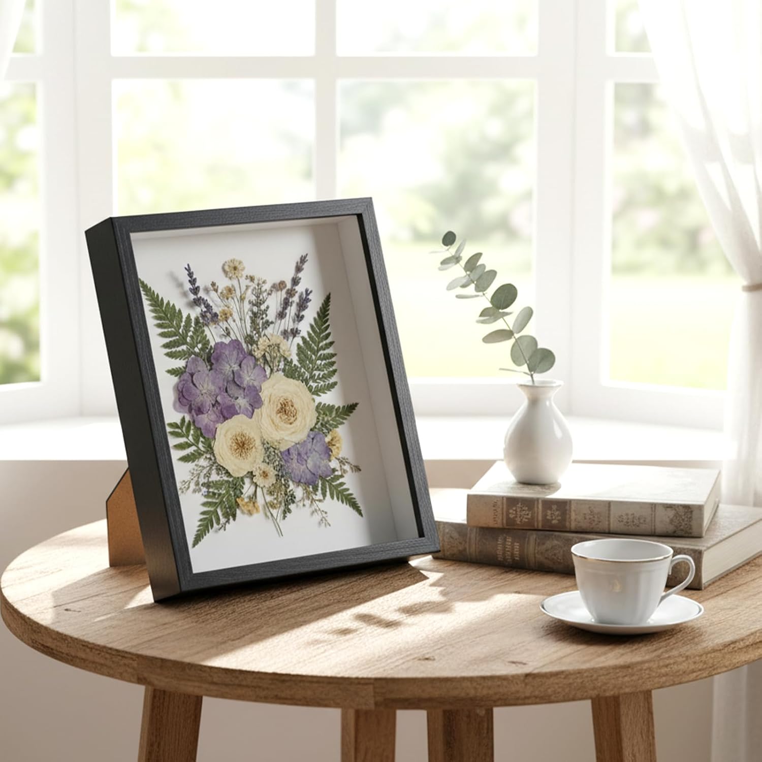 4 Pack 8 x 10 Shadow Box Frame, Shadow Boxes Display Cases 3D Wood Deep Shadowbox for Photos, Dried Flowers, Handicrafts Picture Frames for Wall Tabletop(Black)