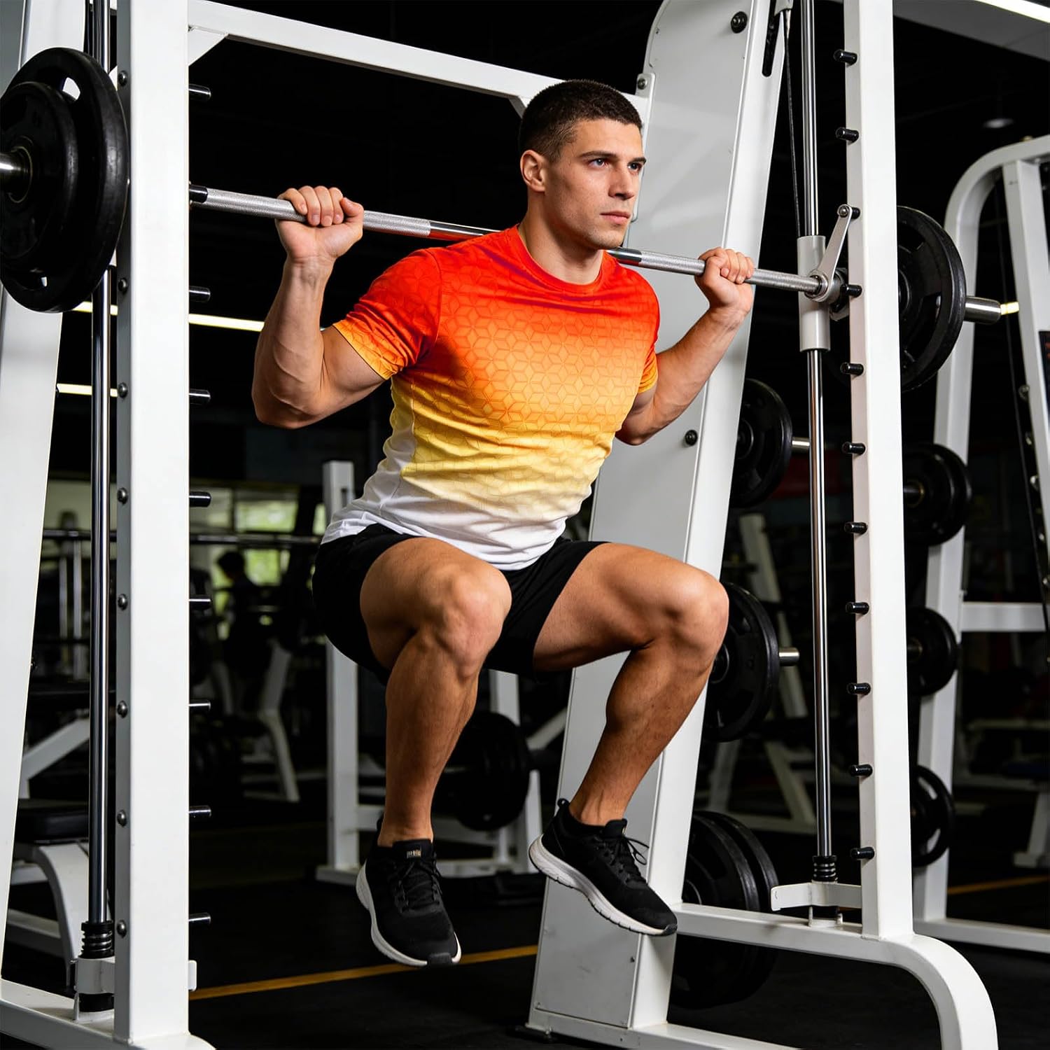 Cozople Men's Athletic T-Shirt Dry Fit Workout Gym Shirt Performance Moisture Wicking Running Short Sleeve Tops M-XXL