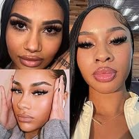 Vista 5 de Yawamica - Extensiones de pestañas en racimo, volumen 100D, 12-20 mm, puntas de 15-21 mm, individuales, estilo manga, tipo hada, efecto wispy