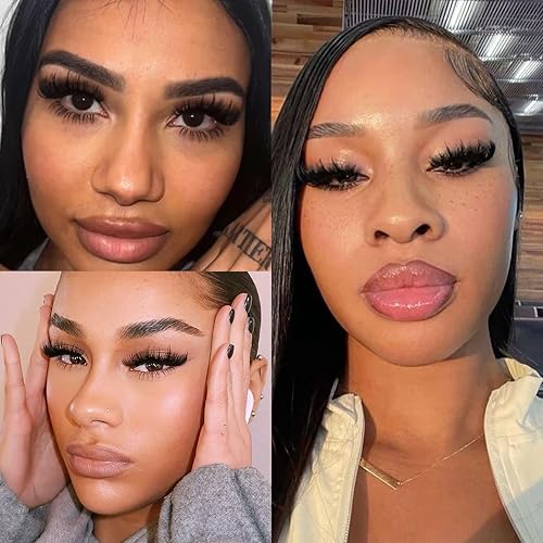 Miniatura 5 de Yawamica - Extensiones de pestañas en racimo, volumen 100D, 12-20 mm, puntas de 15-21 mm, individuales, estilo manga, tipo hada, efecto wispy,