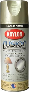 Krylon K02339000 Fusion for Plastic Metallic Shimmer Spray Paint, Blonde Shimmer, 12 oz.