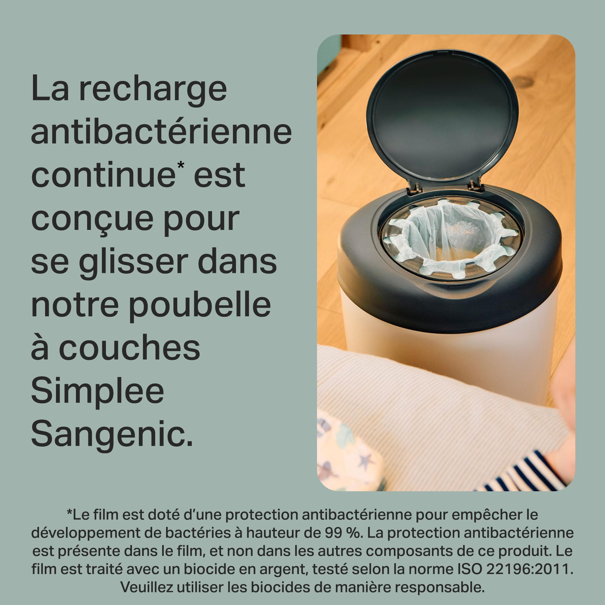 Tommee Tippee Recharges de Poubelle à Couches pour Simplee Sangenic, Protection Anti-Odeur et Anti-Germe, Lot de 6 - 4