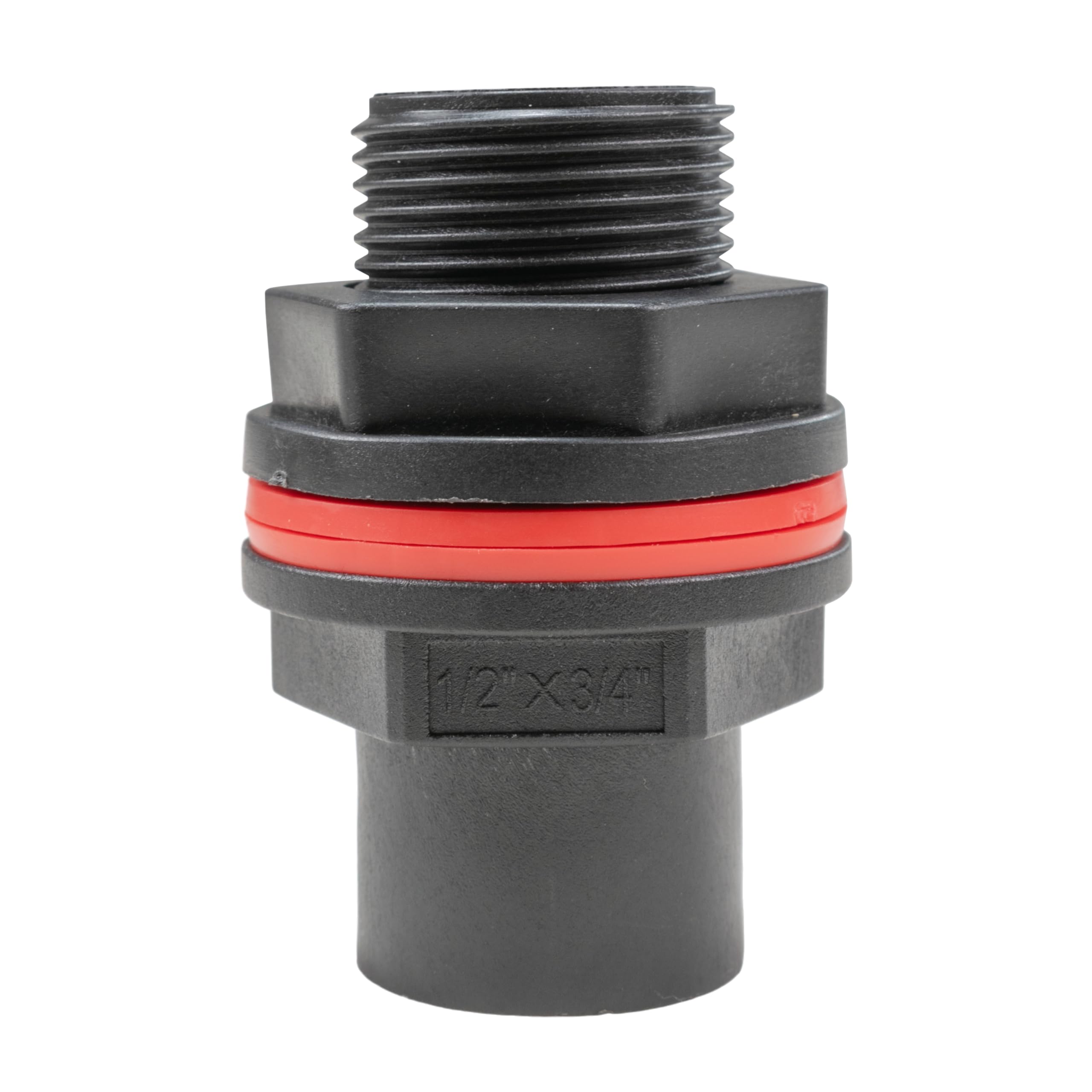 Cost Wise Black Garden Water Butt/Tank/Rain Barrel/Water Tank Replacement Outlet Adaptor/Link For 3/4" Bsp Tap (Requires 26Mm Hole) With Two Washers And Lock Nut