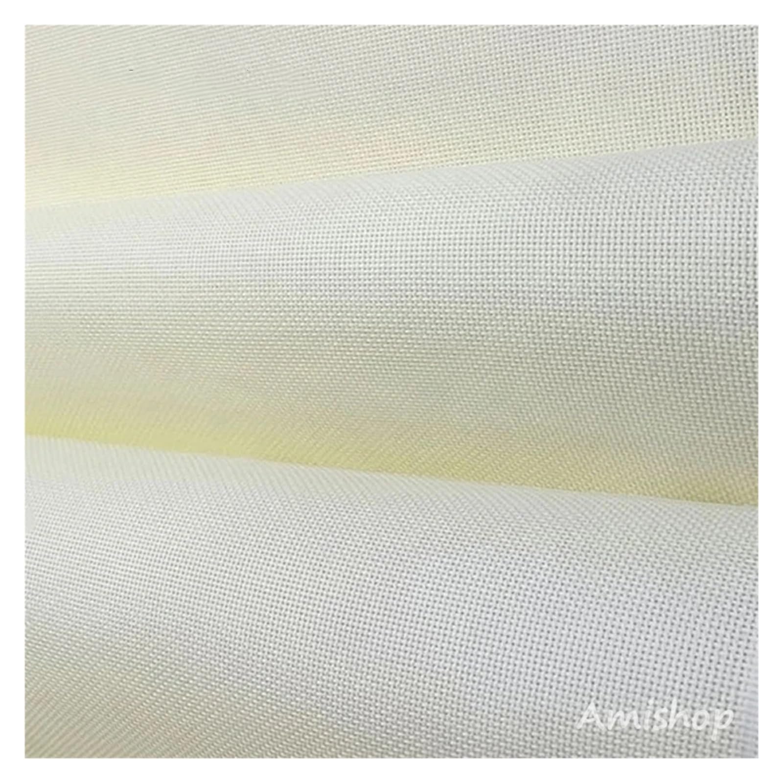 Tkanina do haftu, Tkanina do haftu krzyżykowego, 18CT, płótno, 100% bawełna Aida, granatowy, czarny, jasnoniebieski, len, biały, kremowy, tkanina, 100x150 cm(18ct Cream)