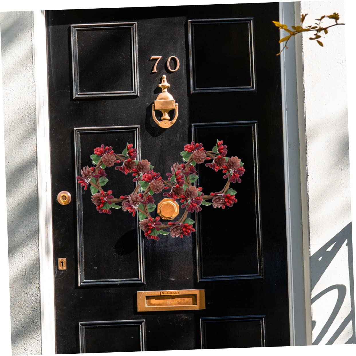 IMIKEYA 8 STK Kranz Halloween Dekoration Weihnachtsgirlande weihnachtliche Mittelstücke für Tische weihnachtskerzenkränze Ringe Weihnachtsdekorationen Weihnachtskerzenringe Kränze Stoff