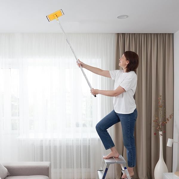 Wall Sander - Rotatable Extendable Manual Floor Sanding Tool, Adjustable Painting Pole, Durable Home Improvement Equipment | Floor Sanding Tool For Deck Floors Ceiling Improvement - 4