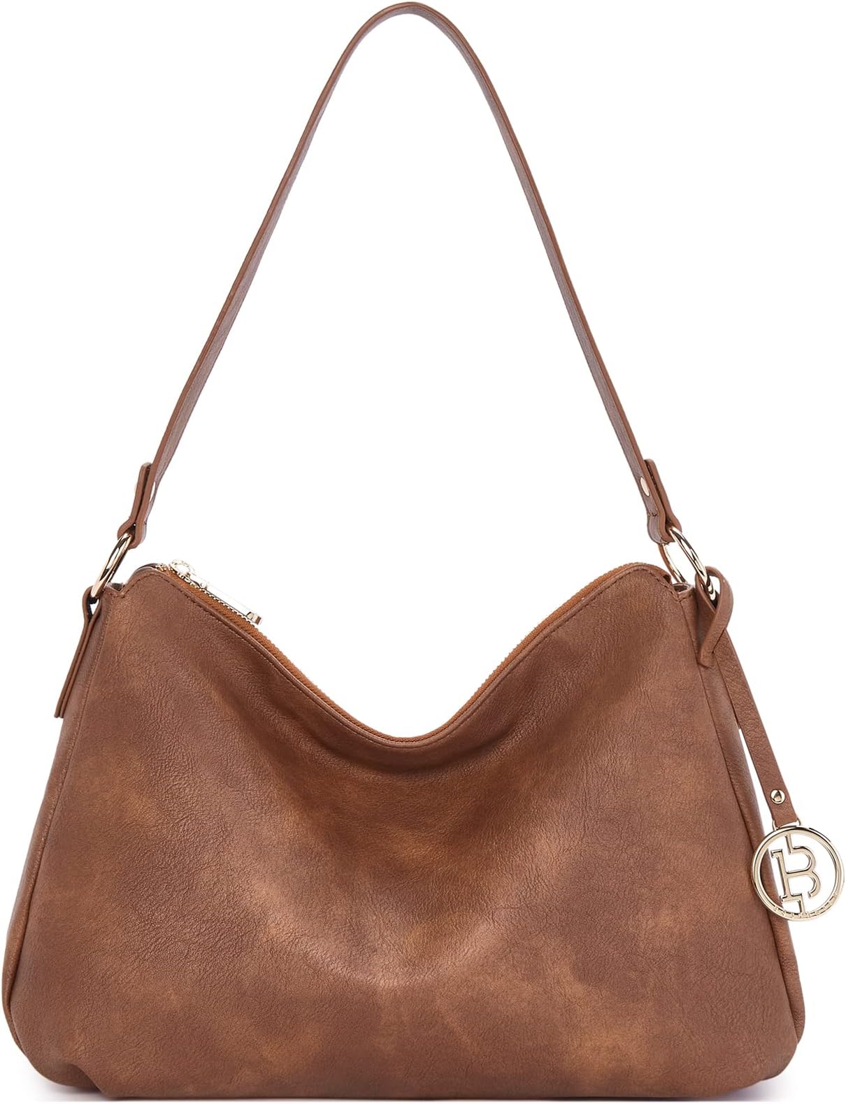 BOSTANTEN Purses for Women Leather Shoulder Bags Designer Ladies Hobo Handbags Pocketbooks, B02-retro Brown, Medium