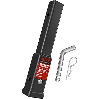 OPENROAD Trailer Hitch Extension,12 inch Hitch Extender Length for 2-inch Receiver Tube Extender,5000lbs GTW,500 lbs TW,Includes 5/8'' Hitch Pin