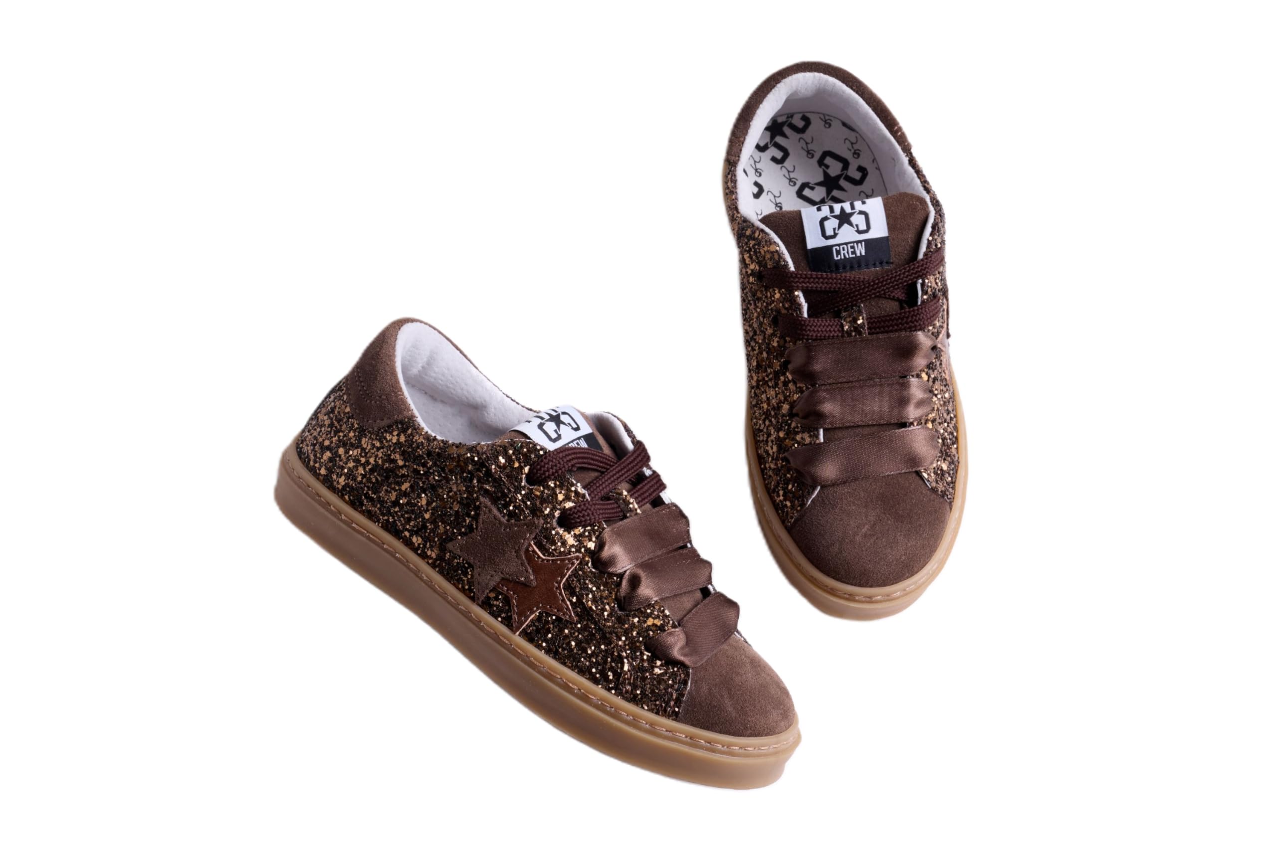 TWO STARS 2SB3548 Sneakers Donna in Pelle, Scarpe Casual Brown, Calzature Sportive Lifestyle, Sneaker Bassa