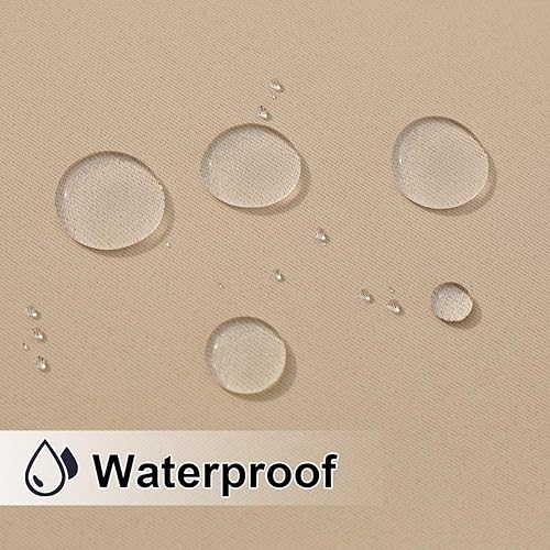 Miniatura 3 de NICETOWN - Cortina impermeable para exteriores que se fija en la parte superior e inferior, resistente al viento