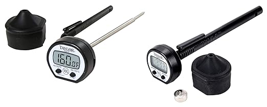 Taylor Precision 9840RB Instant Read Pocket Thermometer, NSF (-40° to 302°F Temperature Range), 2 Pack