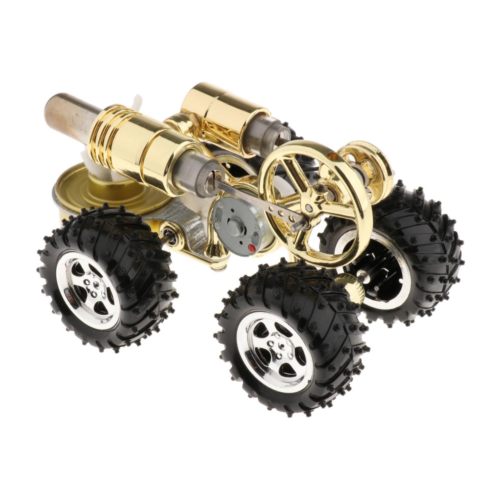 Kit di mini motore Stirling, modello funzionante, strumenti educativi in metallo, regali per giovani innovatori, ingranaggi che ruotano sotto l'azione