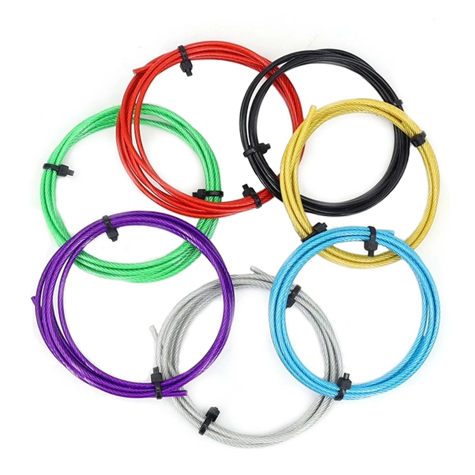 Alambre De Acero Plastificado Cable de acero inoxidable 304 recubierto plástico PVC 50,0 m(Red,3.0mm after coating)