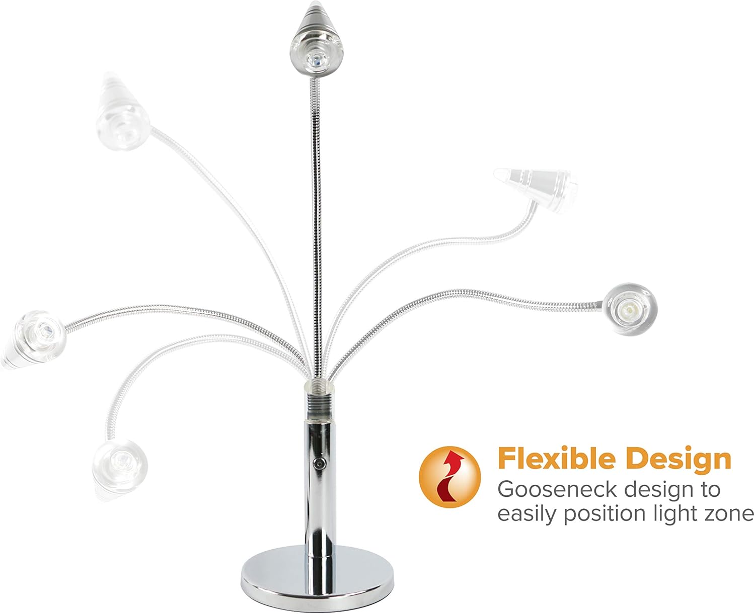 VLED615 LED Desk Lamp, Silver