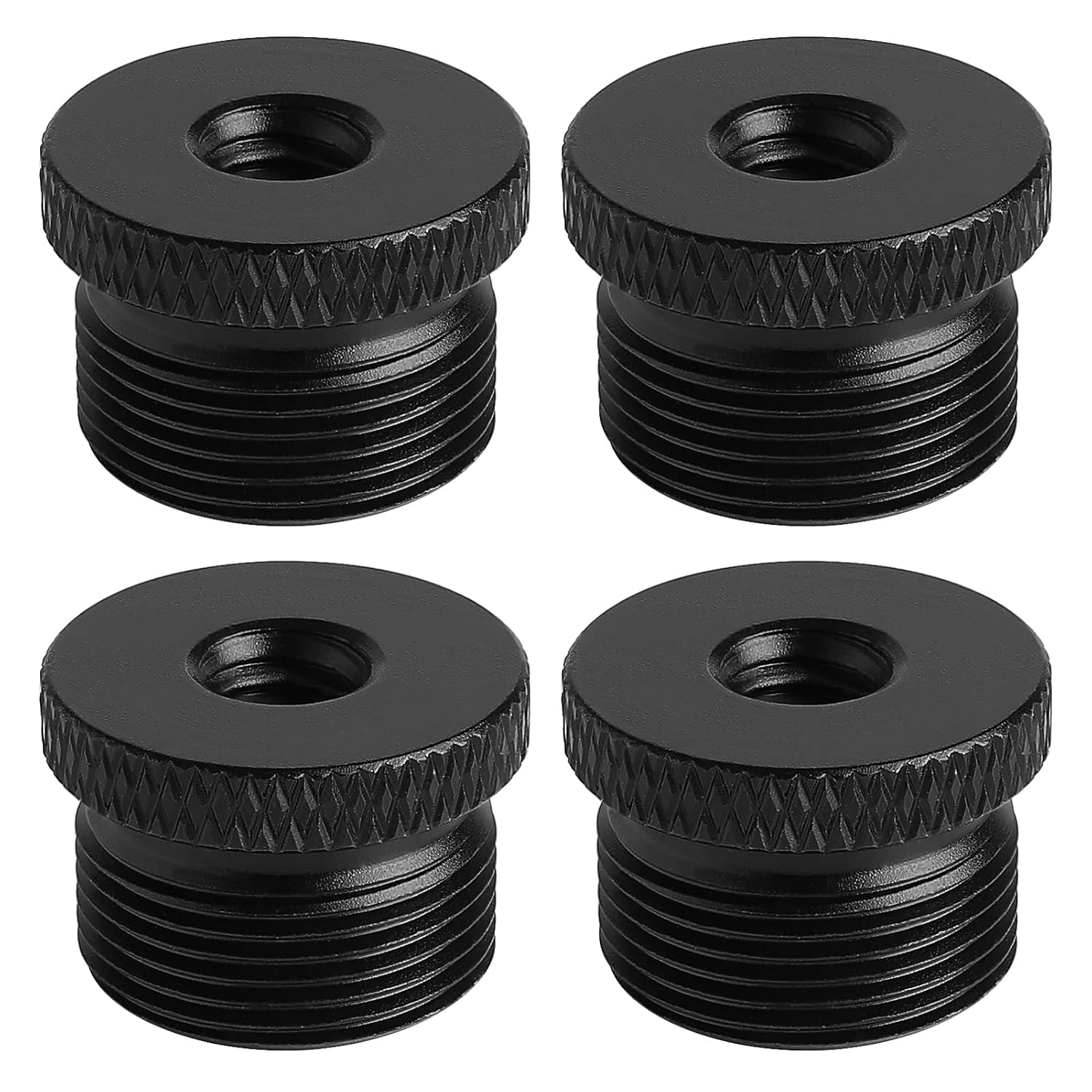 4 Pack Mic Stand Adapter 1/4 Female to 5/8 Male Screw Adapter Thread