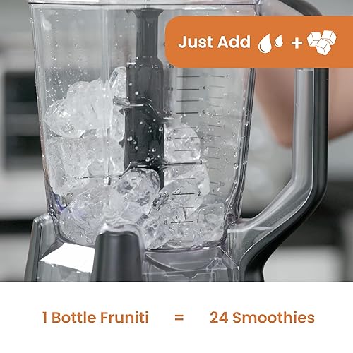 Miniatura 4 de Fruniti Mezcla de batidos de durazno, potenciador de energía, sin azúcar añadido, delicioso puré de frutas, vitamina B-6, vitamina B-12, ginseng,