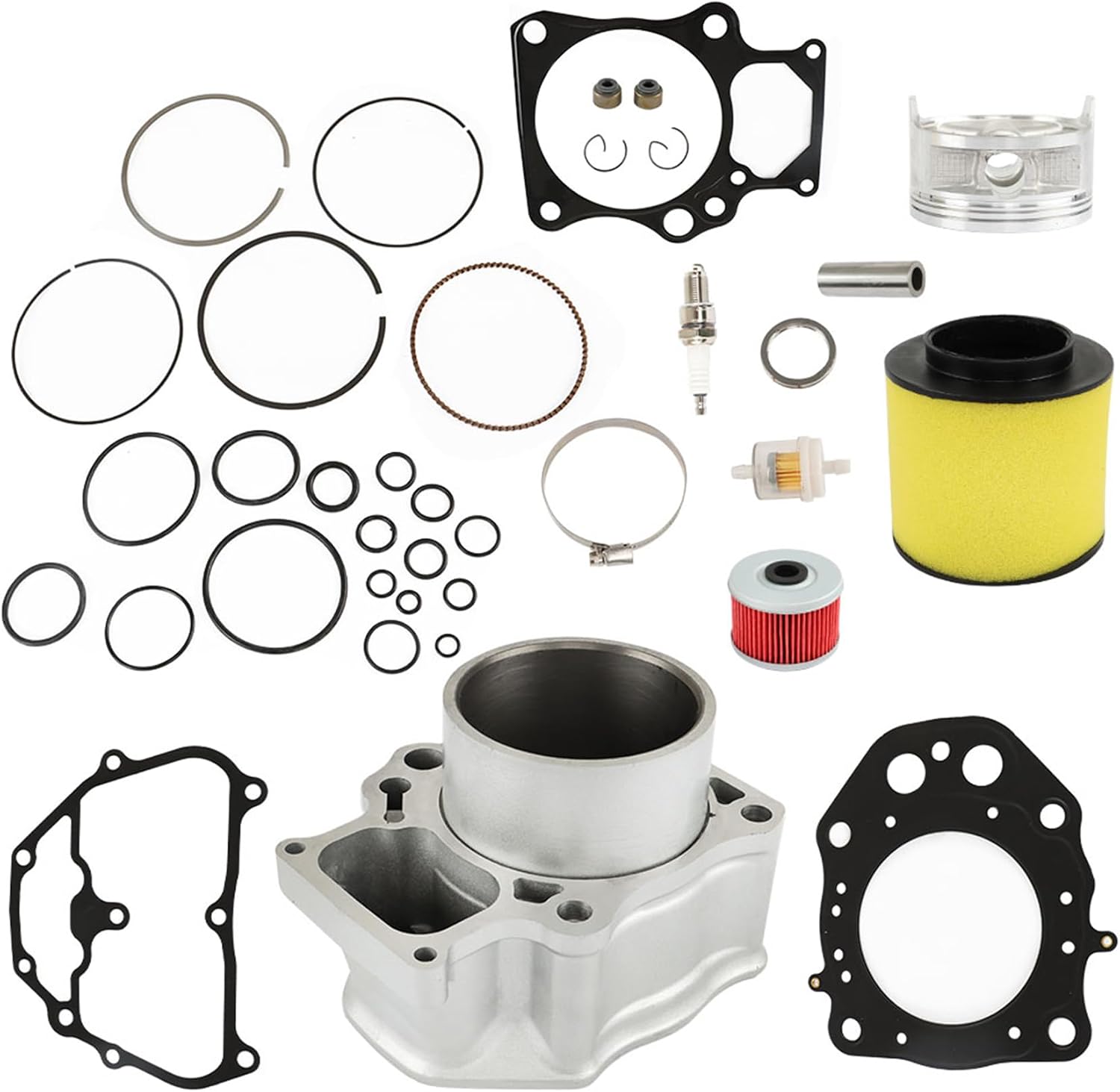 waltyotur Standard Bore 420CC Cylinder Top End Repair Kit Replacement for Honda Rancher 2007-2020 420
