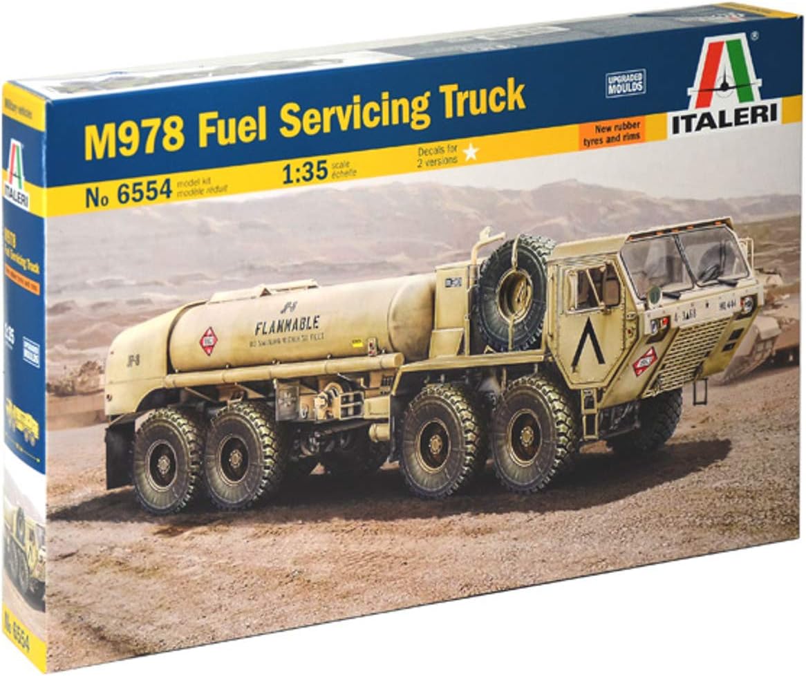 Italeri ITA6554 1:35 M978 FUEL SERV TRUCK american Model kit, Unpainted, Mittel, Nicht Bemalt
