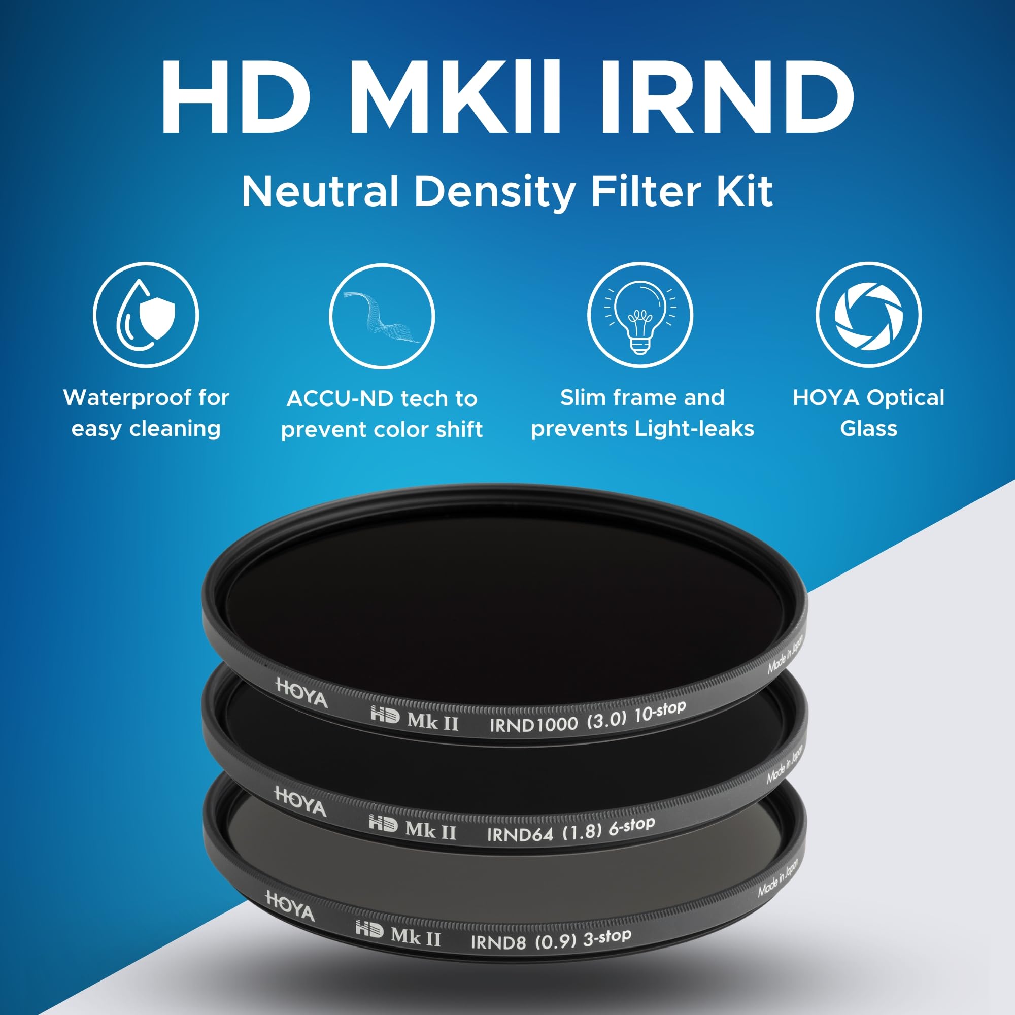 HOYA Kit de 3X filtres HD MkII IRND8/64/1000 ø49 mm
