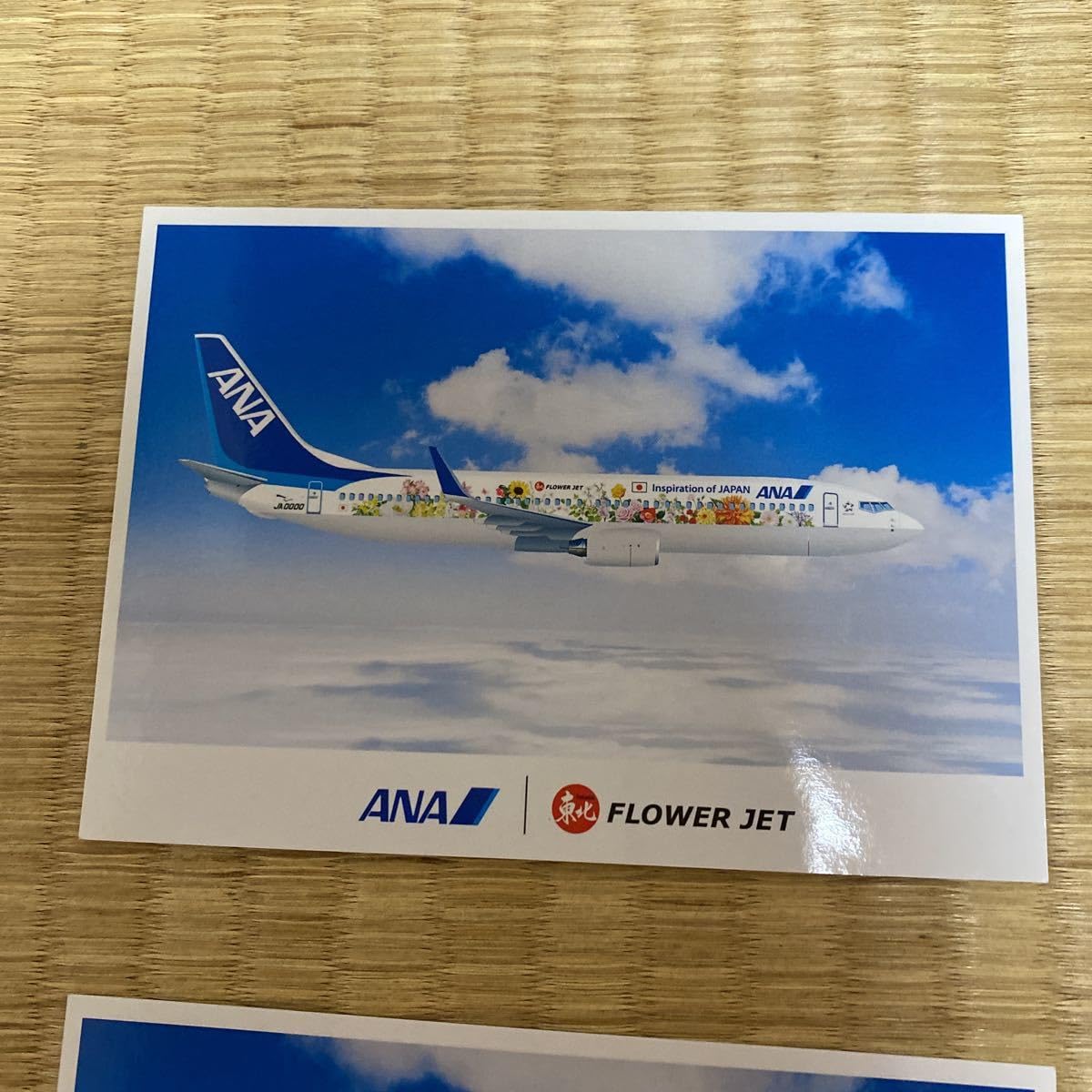 Amazon | 全日空 ANA 絵葉書 絵はがき 飛行機 flower POST CARD ポスト
