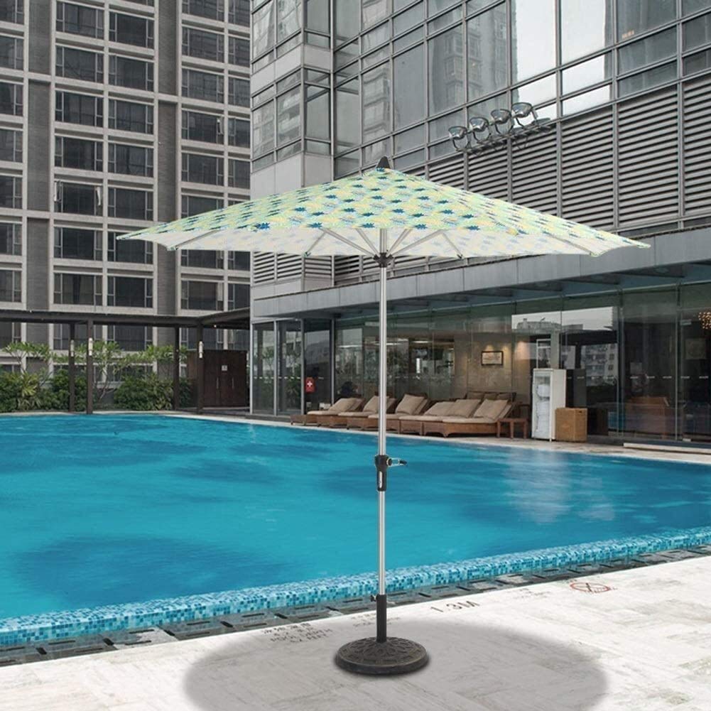 Parasols de marché décalés pour terrasse extérieure Parasols de Jardin extérieurs 9' Parasols Parasol de Plage de qualité supérieure côté Piscine, Parasol de Table de Jardin extérieur avec 8