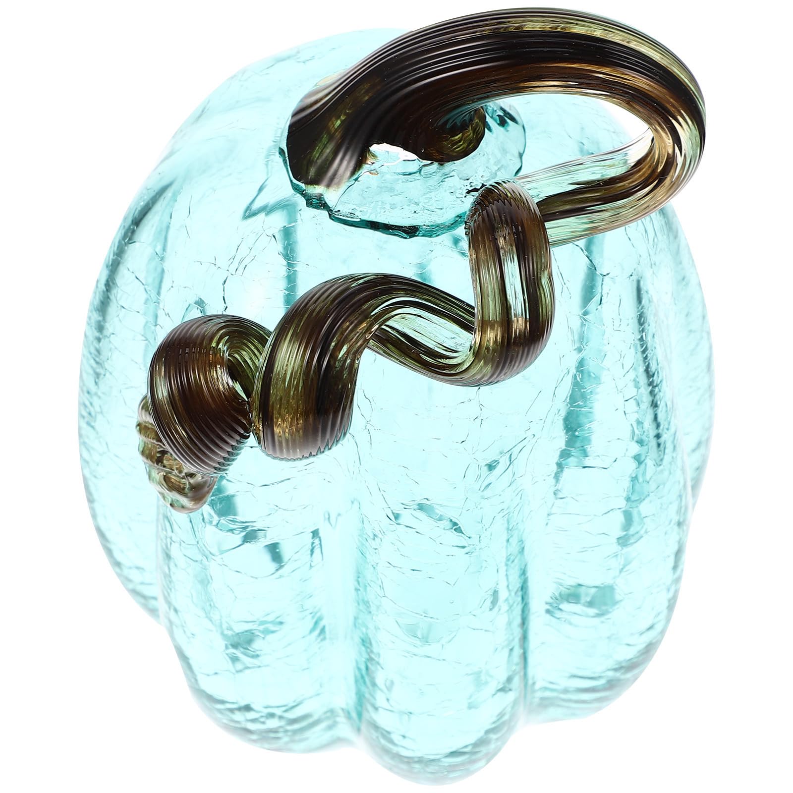 Calabaza de vidrio para decoración de hogar y adorno de escritorio duradero