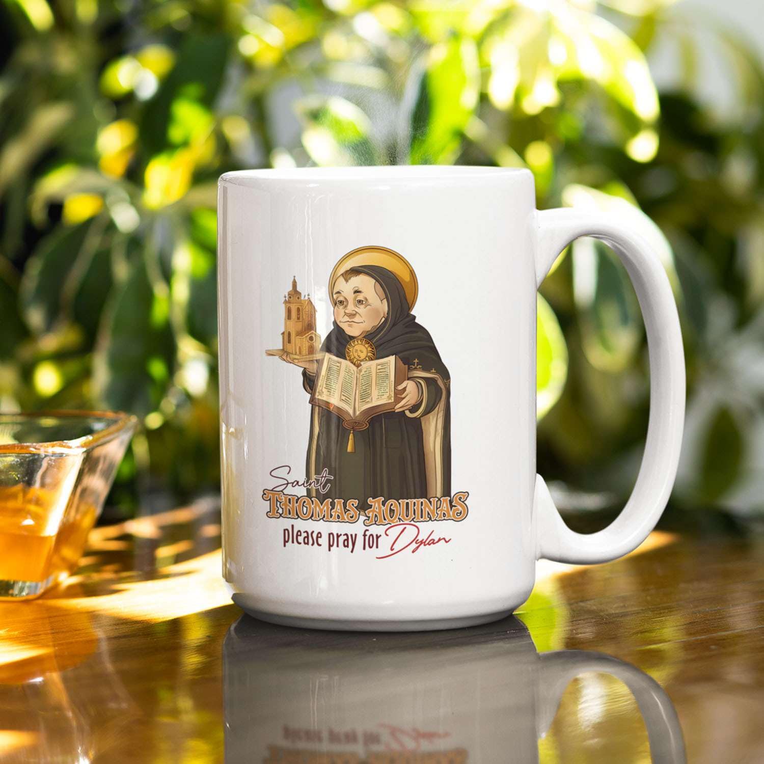 Amazon.com: Customized Catholic Cup With Religious Saint Design, Saint  Thomas Aquinas Coffee Mug 11oz, Personalized Catholic Prayer White Mug,  Custom Name Religious Ceramic Cup, Christian Gift : Home & Kitchen