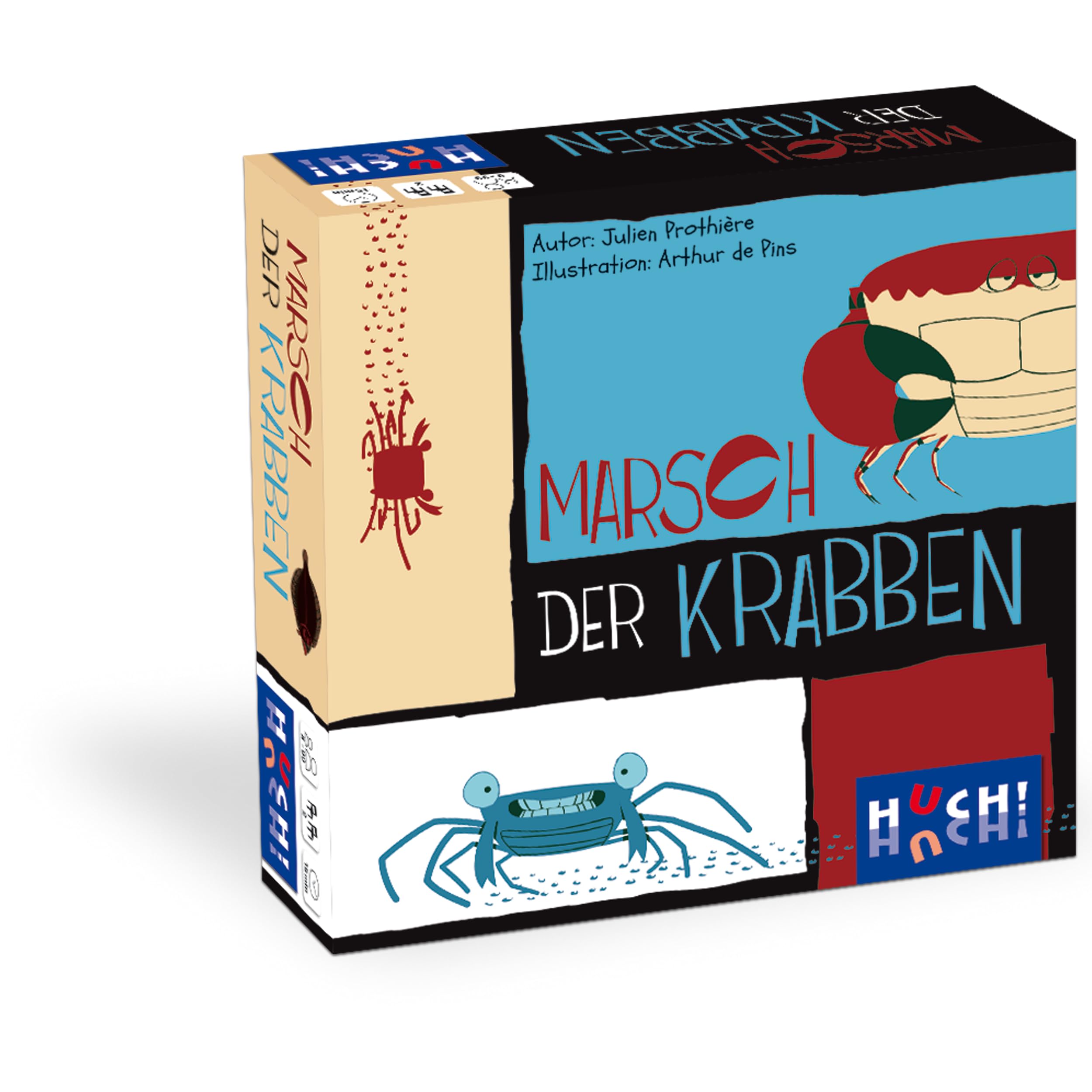 HUCH! March of the Crabs Family Game for 2 Players from 8 Years Cooperative Deduction 11 Different Adventure Scenarios