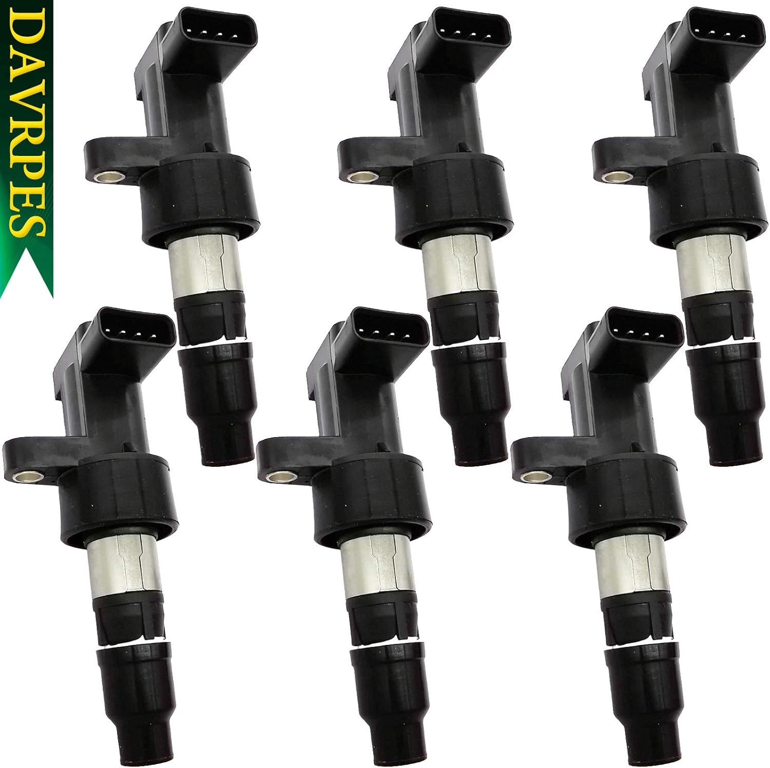 6Pcs UF-435 Ignition Coil Pack For 2003-2008 Jaguar S-Type, 2001-2008 Jaguar X-Type 2.5L 3.0L V6 Replace# UF435｜C1402｜5C1399｜178-8287｜E915｜52-1750｜IC555