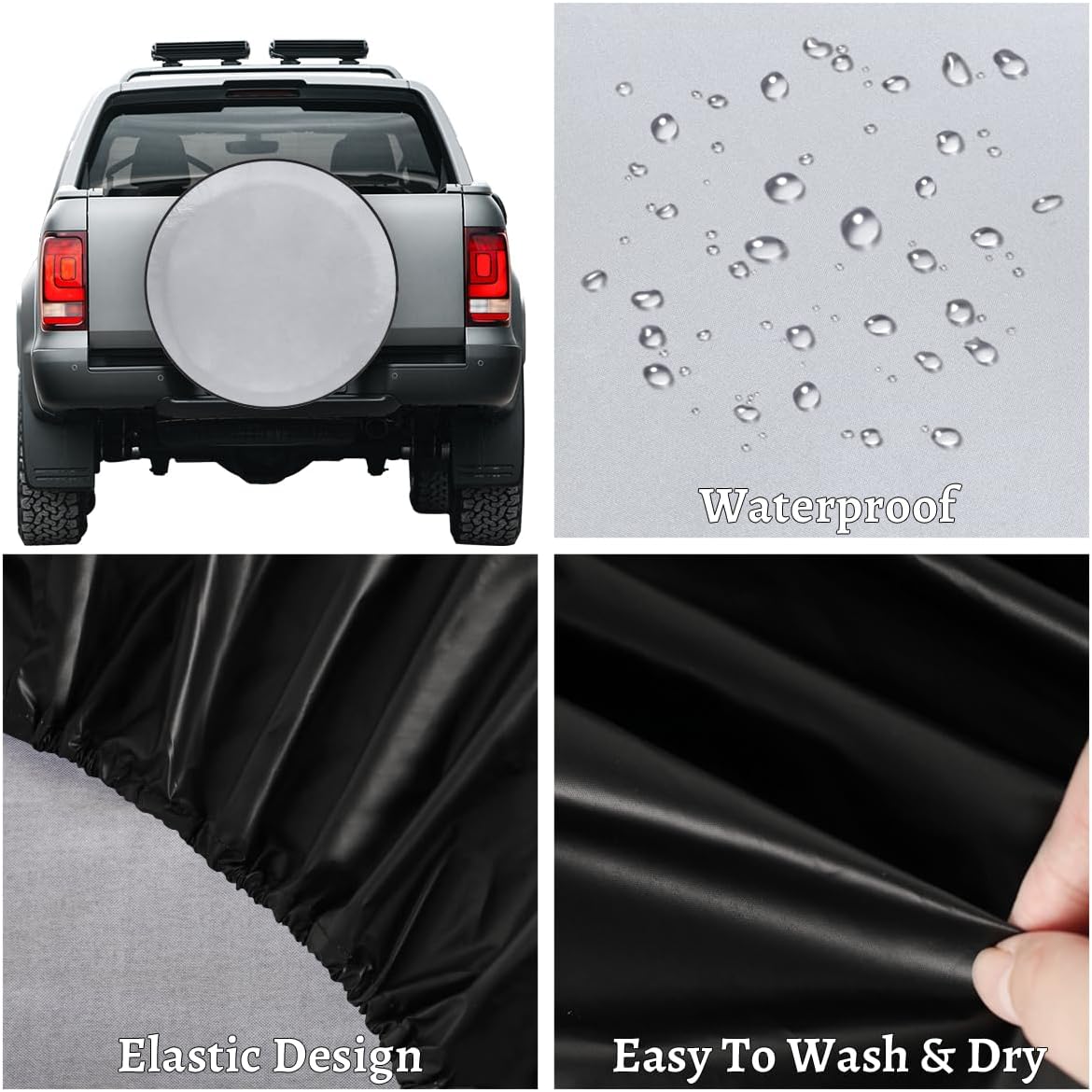 Abstract Love Tire Covers Portable Spare Tire Cover Soft Durable Waterproof Dustproof Set of 4 Bags 15 Inches for Car Truck SUV Trailer Camper