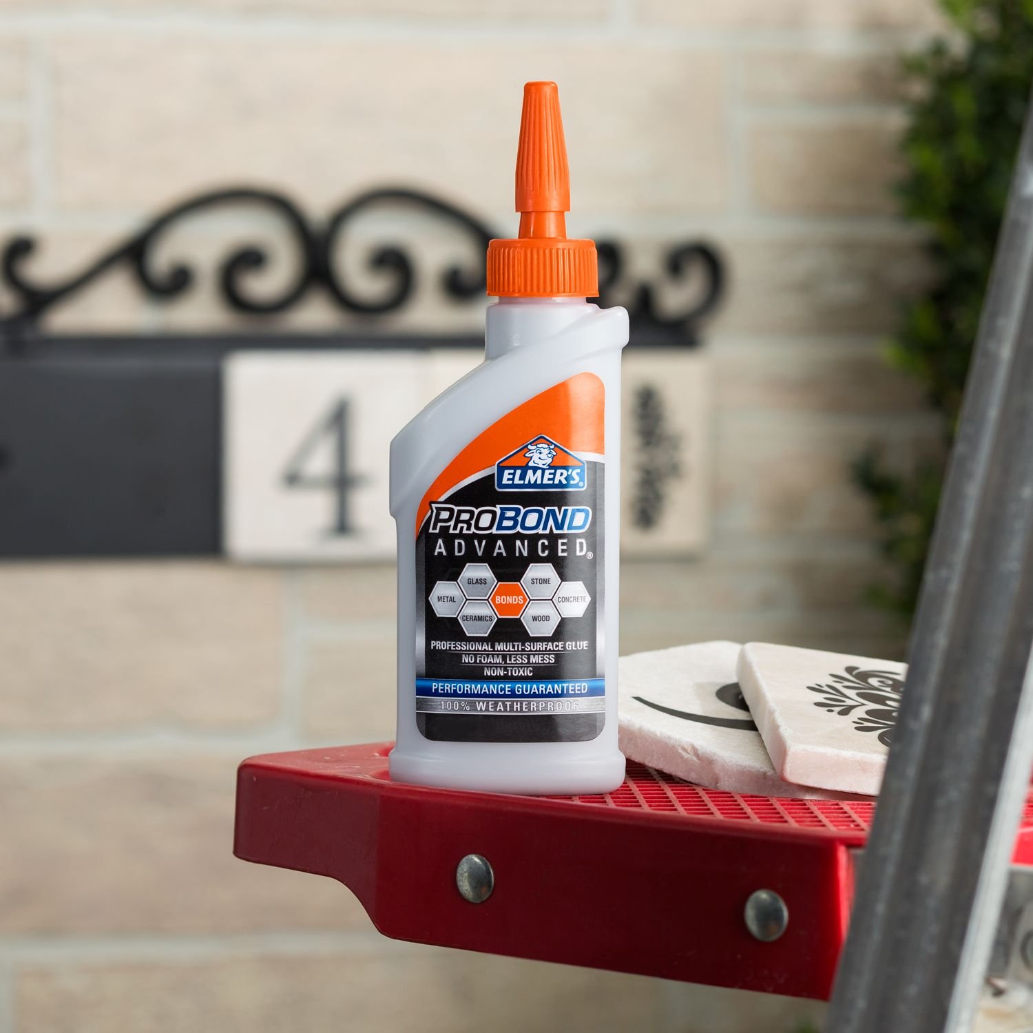 Elmer's Products Elmer's E7503 8-Ounce ProBond Advanced Professional Multi-Surface Bond with 100-Percent Weatherproof Glue, 8 Ounce, White