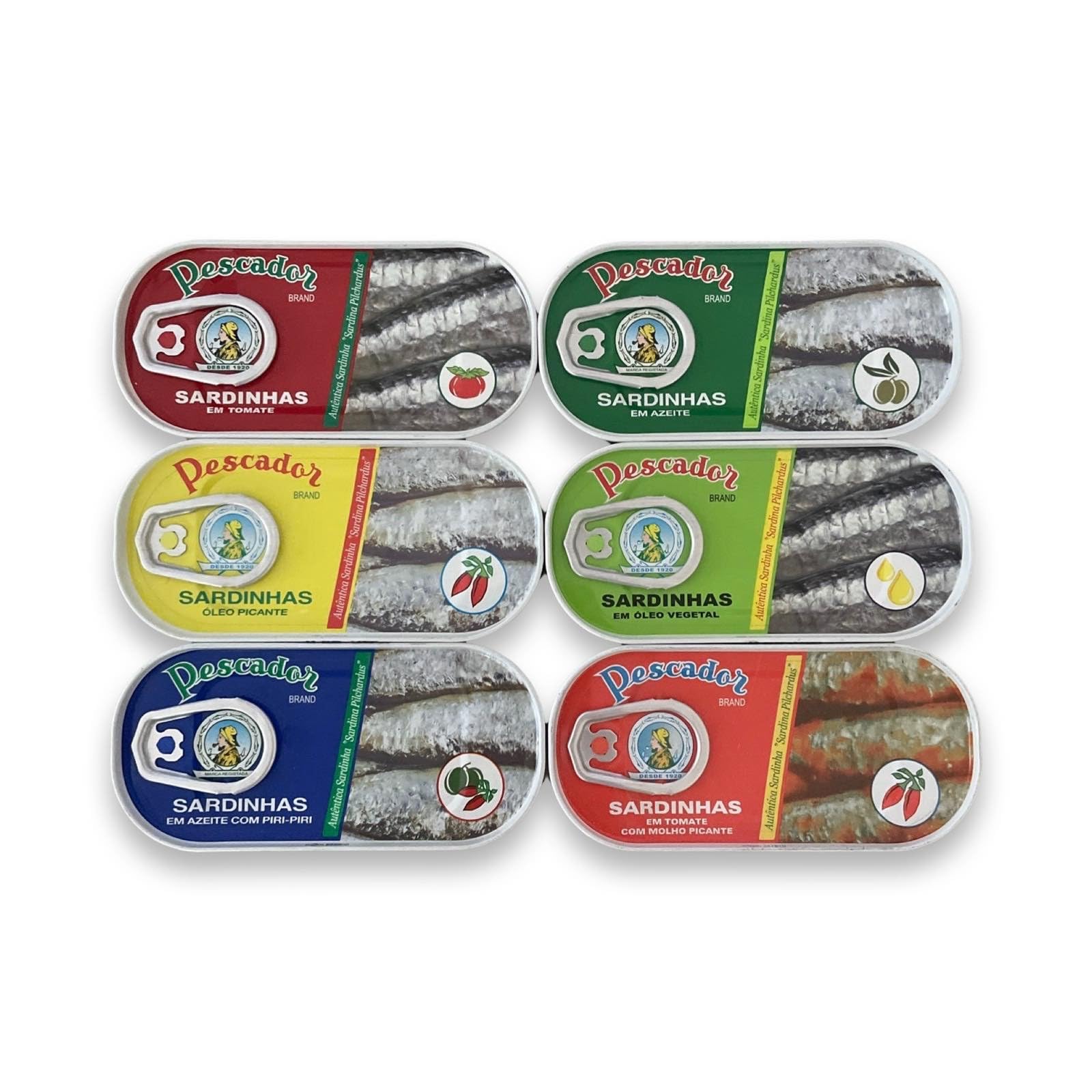 Sardinen Mix Set Variation - 10 Dosen - Pescador - Ramirez - Portugal
