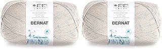 Bernat Baby Big Ball Sport Yarn, 12.3 oz, Gauge 3 Light, 100% Acrylic, Baby Taupe (Pack of 2)