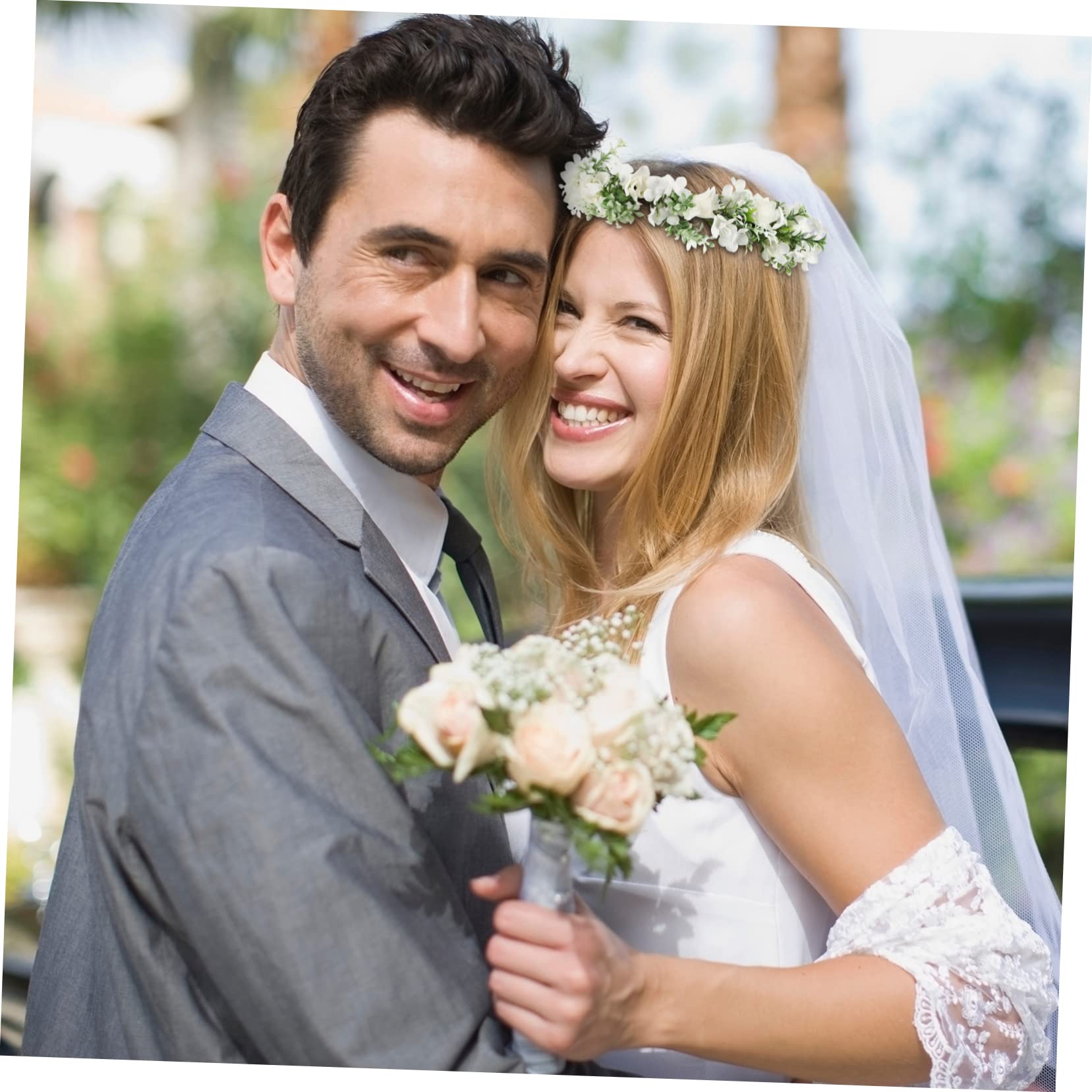 FRCOLOR 4stücke Blumenkranz Stirnband Für Hochzeiten Haaraccessoires Mit Rosen Für Bräute Blumenmädchen Und Besondere Anlässe Verstellbar Und Vielseitig