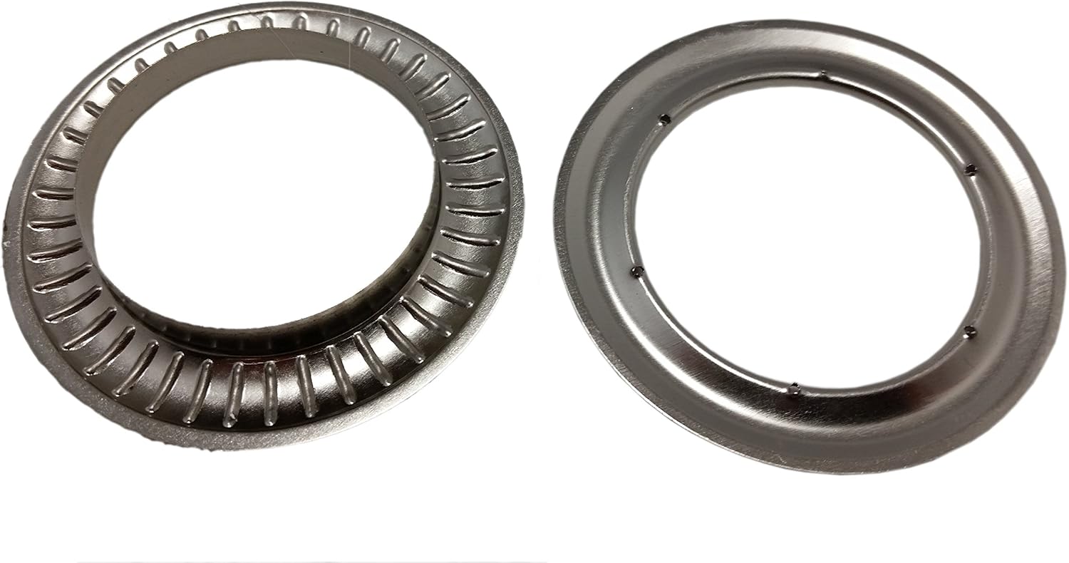 Large Nickel Design #11 Metal Curtain Drapery Hardware Supplies #12-1 9/16 inch Inner Diameter Decorative Grommet/Rings w/Washer Eyelet Lot of 10/25 / 50/100 pcs (Pack of 50)