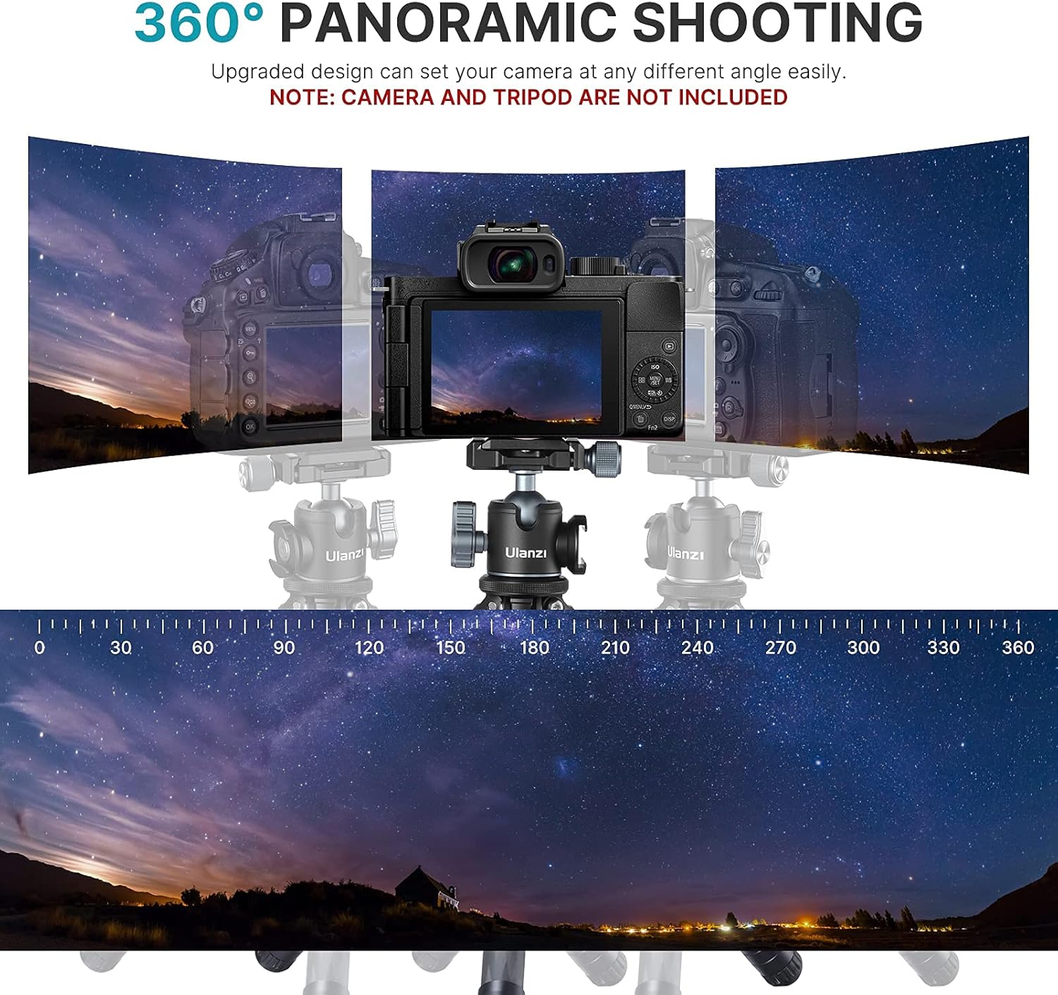 50% Off Discount ULANZI Tripod Ball Heads, U-80L Camera BallHead Metal Mini Ball Head 360 Degree Rotating Panoramic with 1/4 inch Arca Quick Release Plate & Cold Shoe, for DSLR Camera Camcorder Tripod Monopod Slider