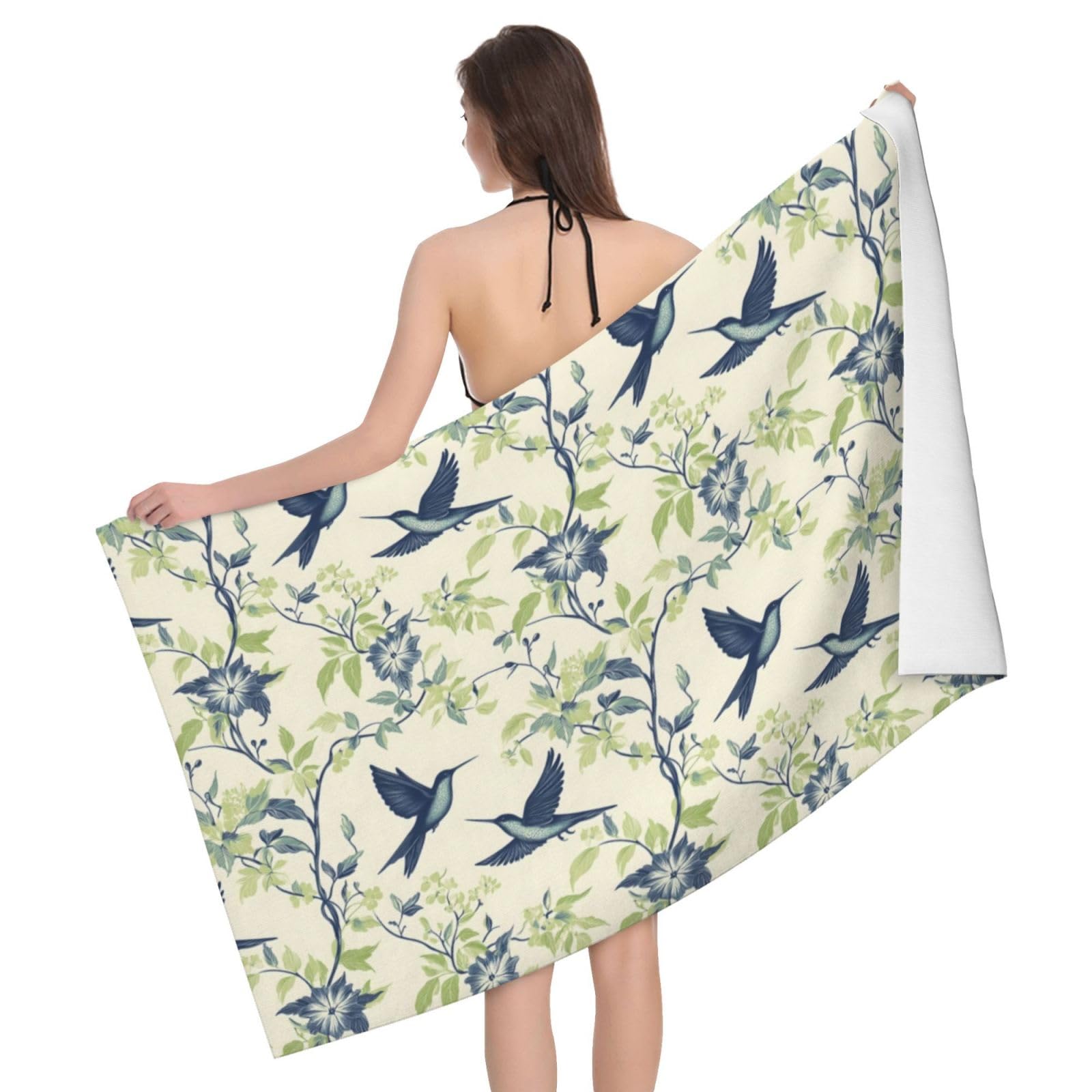 Serviette de bain microfibre anti-sable et ultra absorbante pour le corps