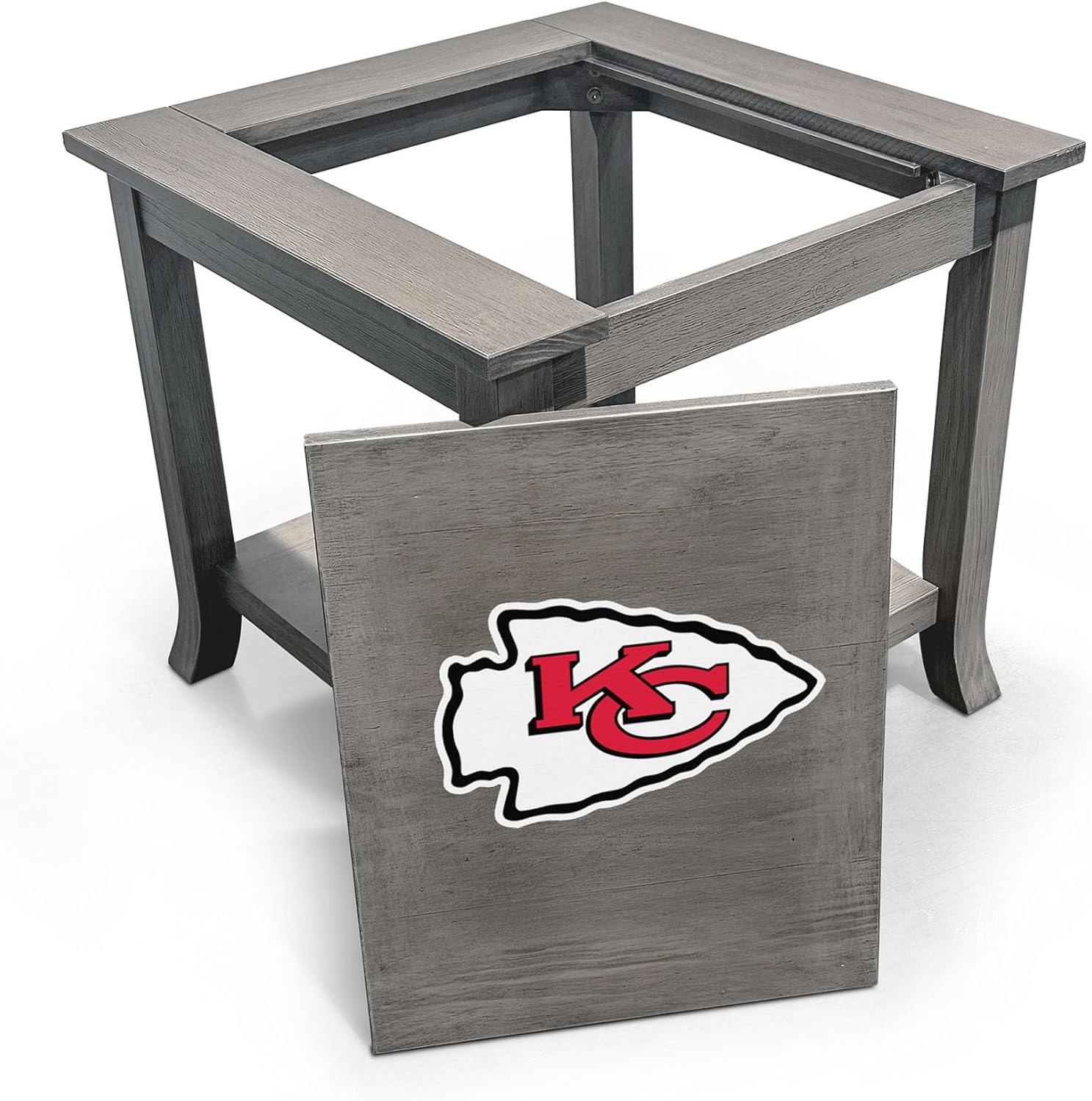 Imperial Kansas City Chiefs Game Day Side Table
