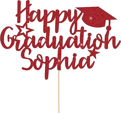 Miniatura 5 de Decoración personalizada para pastel de graduación, regalos de graduación, decoraciones de graduación de clase 2023, gorra de graduación con