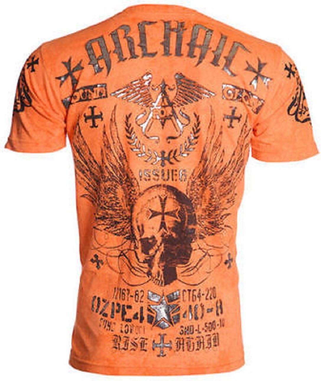 Archaic AFFLICTION Mens T-Shirt PLAYER Skull American Customs Biker