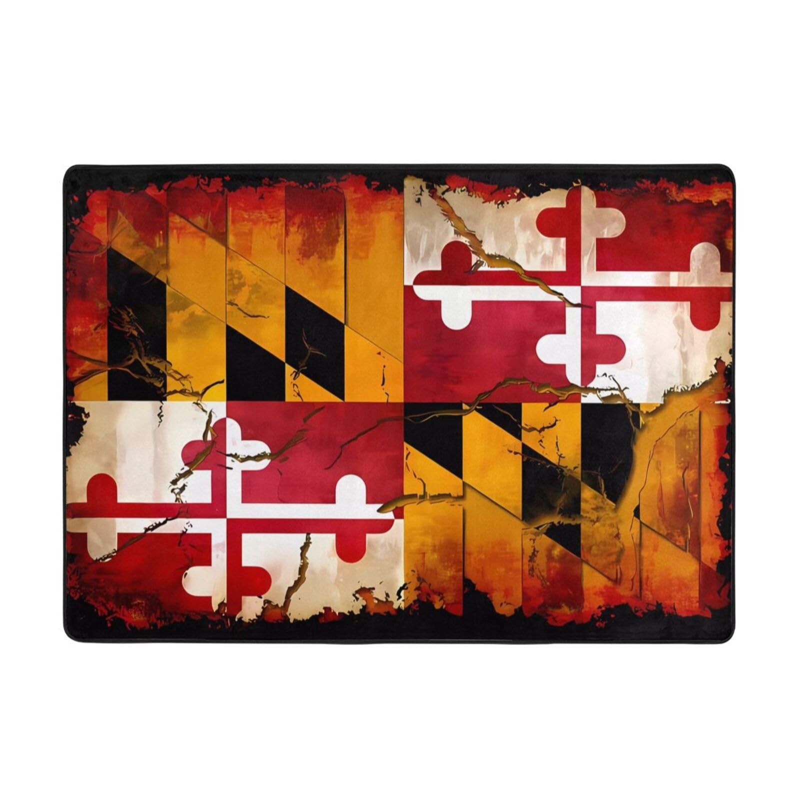 Tapis Maryland en flanelle anti-tache grand format pour salon