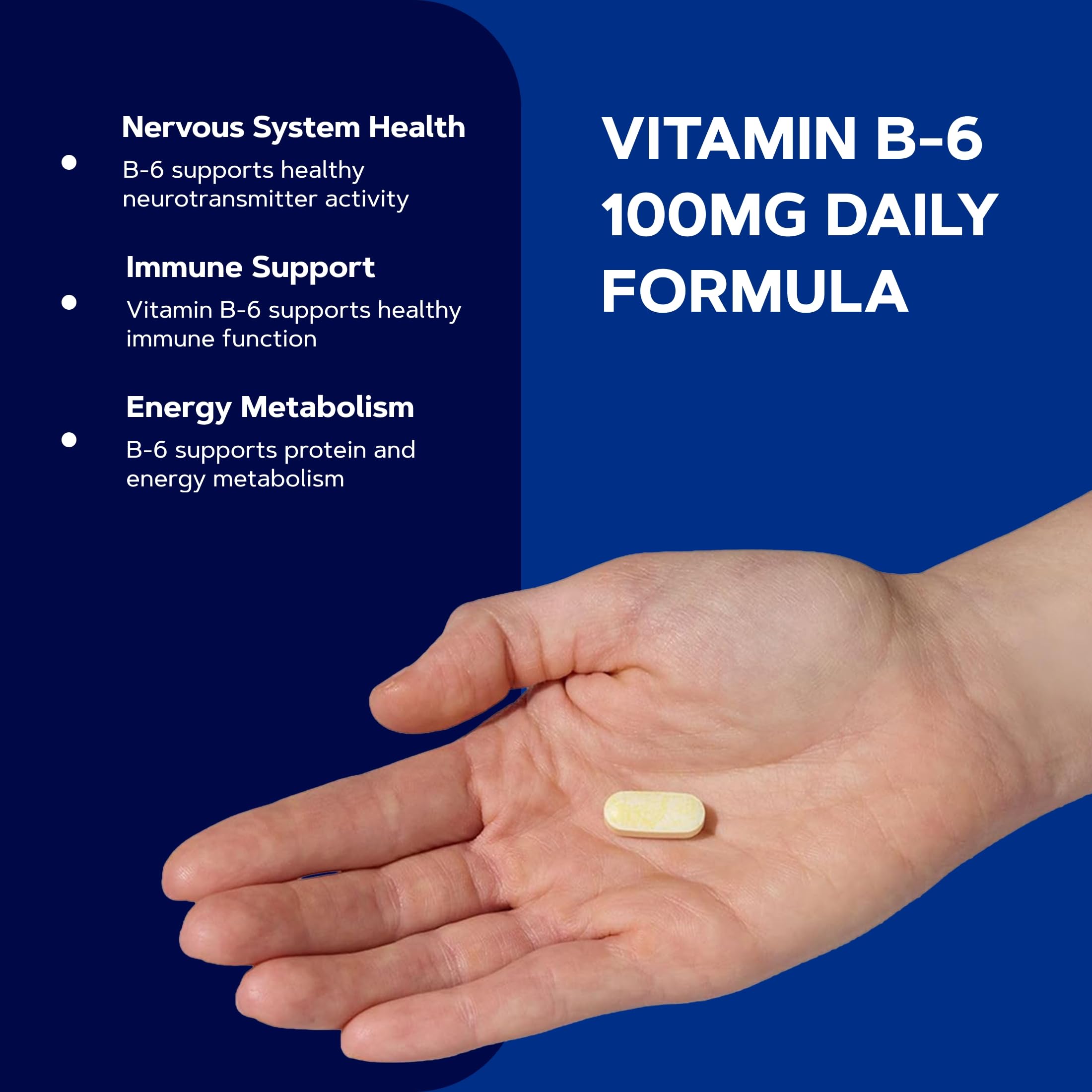 GNC Vitamin B-6 100mg, Supports Nervous & Immune Health, 100 Count — Amazon image 4