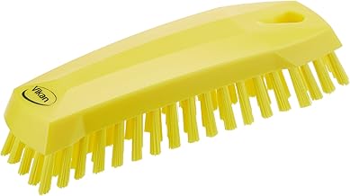 Neolab 2 7589 - Cepillo de mano (cerdas medianas, longitud: 26 mm, 45 mm x 50 mm x 170 mm, polipropileno), color amarillo