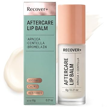 Arnica Lip Balm for Lip Filler Aftercare Premium Botanical Serum with Arnica, Bromelain, Centella & Vitamin B5, Spa-Grade Post-Injection Lip Flip Care for Calming Comfort During Recovery, 0.21 oz