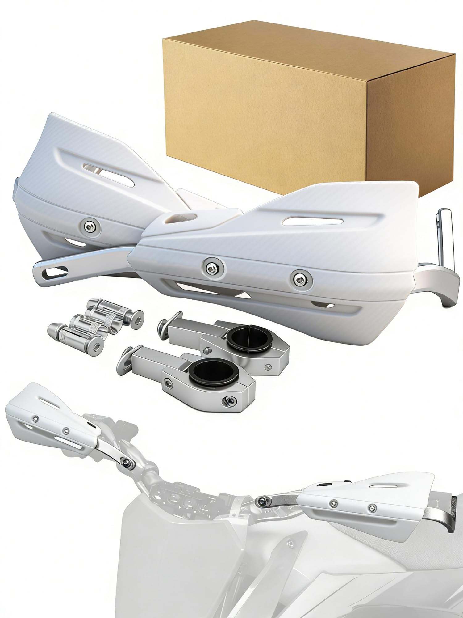Photo 1 of JFG RACING Dirt Bike Hand Guards Universal for 7/8" 22mm 1 1/8" 28mm Bar