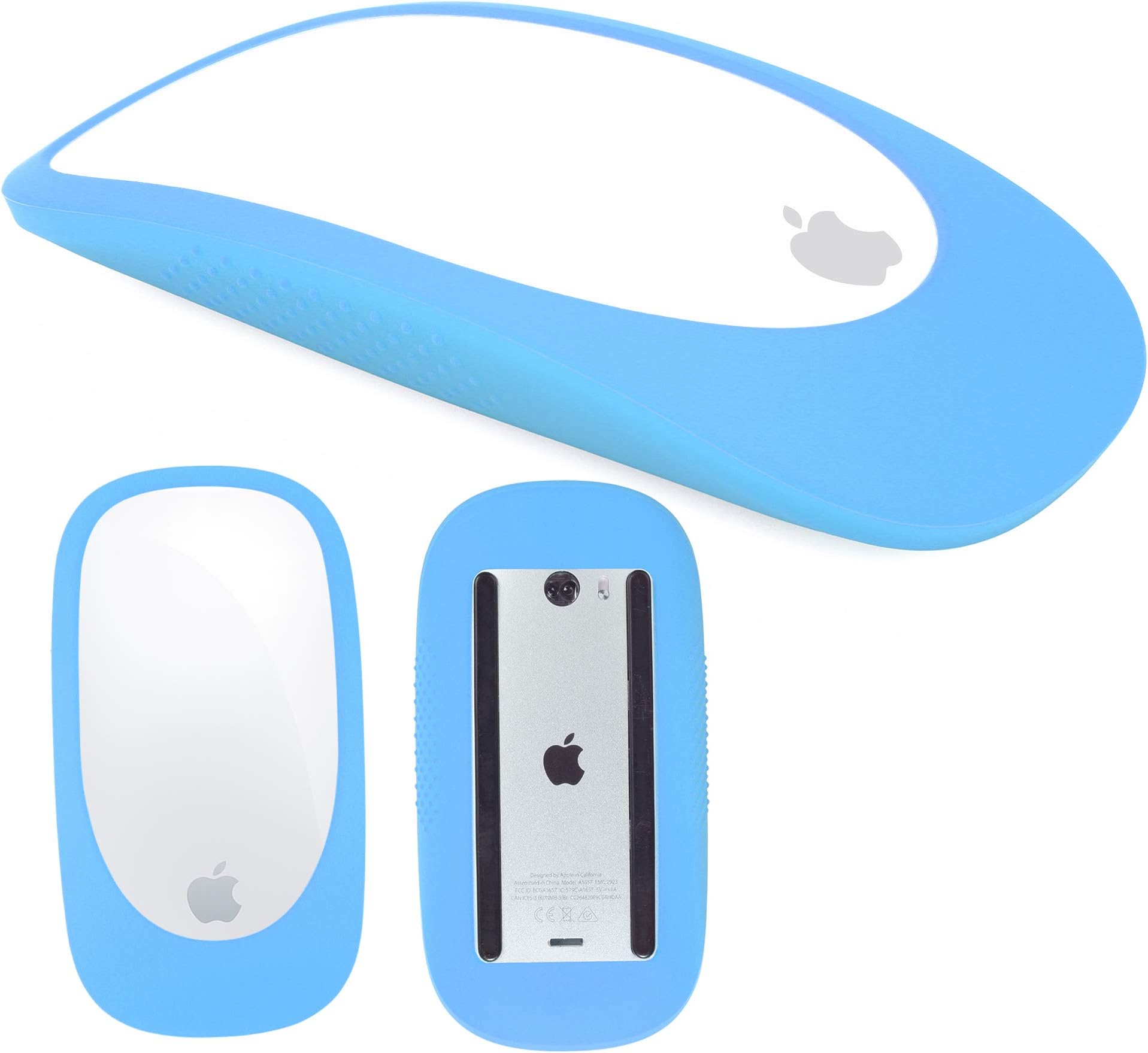 N/T Silicone Case Cover Protective Skin for Magic Mouse 1/2 Silicone Case for Apple Magic iPad Mouse (Sky Blue)