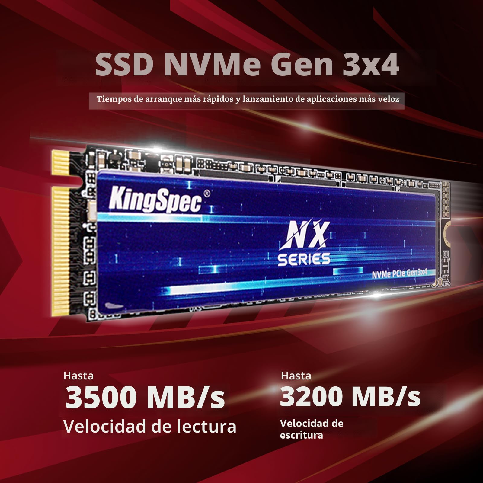 Amazon.com: KingSpec NX Series 512GB Gen3x4 NVMe M.2 SSD, hasta