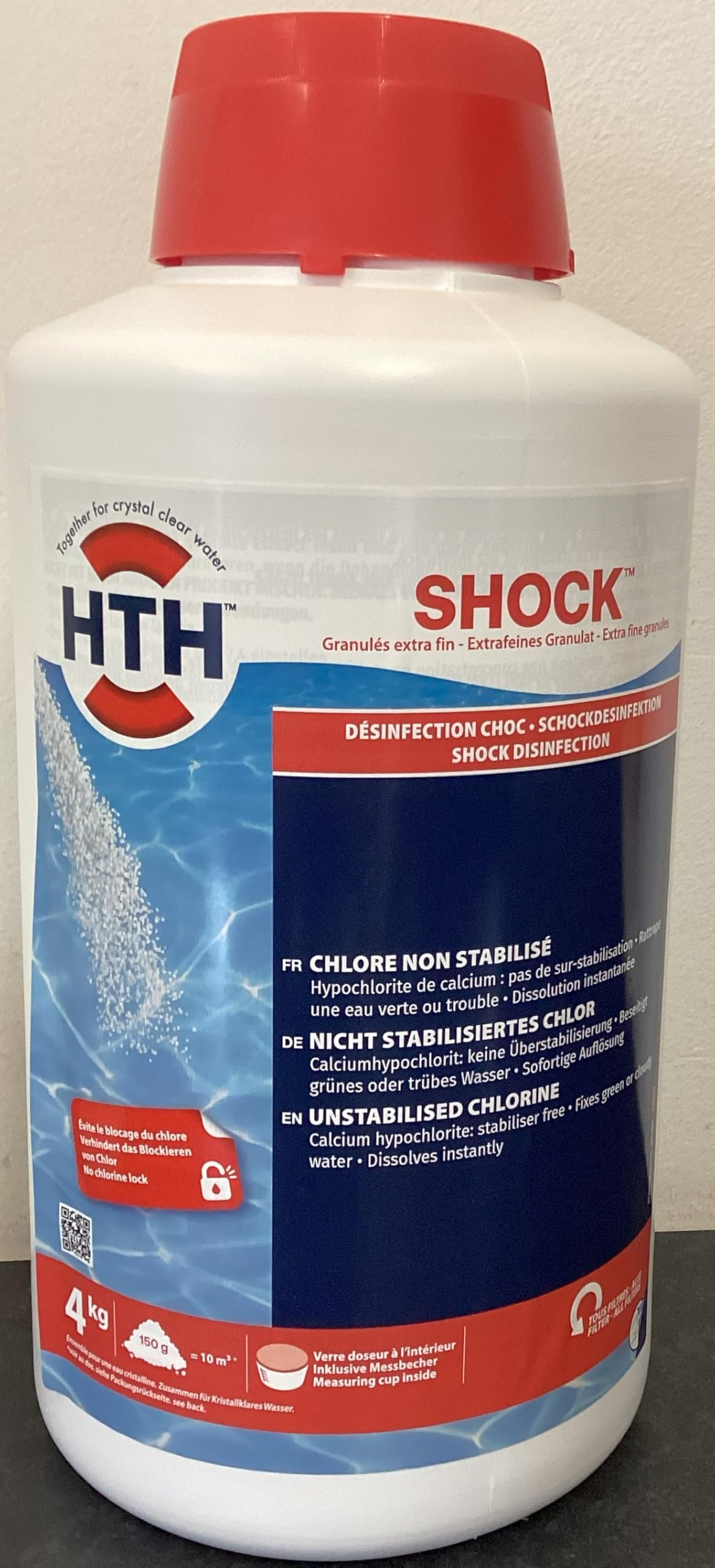 HTH Shock Chlorine Granules - Stabiliser Free - 4kg
