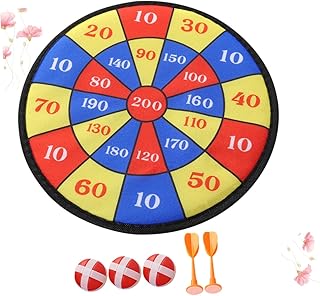 Toddmomy 1 Conjunto/5 Peças De Brinquedo De Jogo Interno Para Crianças Jogo De Dardos Jogar Bola Pegajosa Jogo De Dardos Brinquedo Seguro Placa De Dardos Brinquedo Divertido Jogo De Dardos