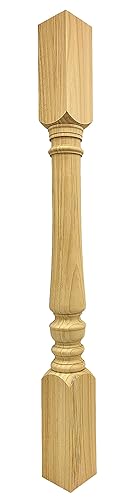 Highland Manor Wood Products Narrow Mayflower Pine Wood Island Leg